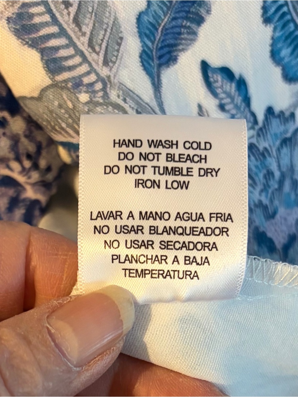 NWT Tuckernuck Steel Blue Floral Brody Midi Dress Coastal Nantucket Preppy Sz L - Picture 7 of 8